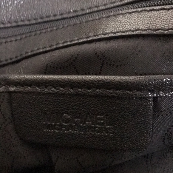 Michael Kors Astrid Haircalf Satchell with Leather Trim & Crossbody Strap - Picture 10 of 10